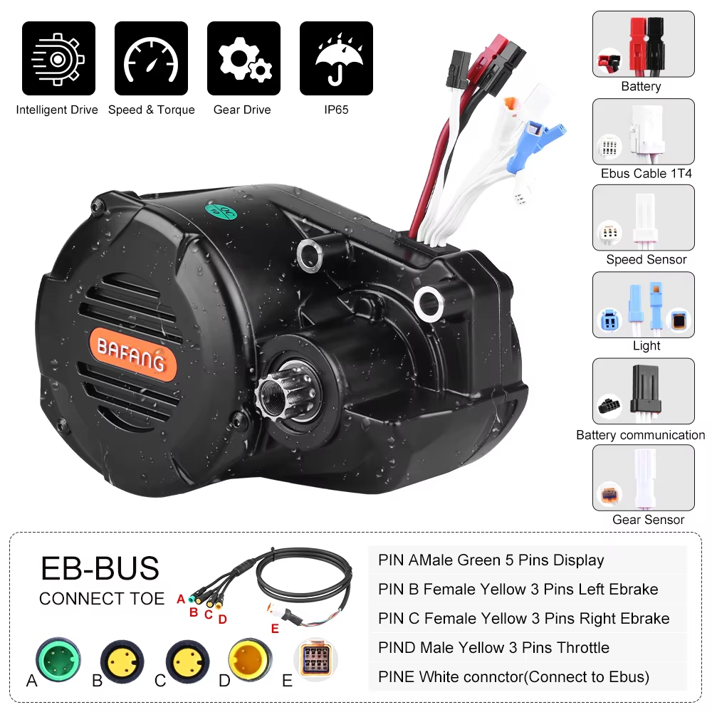 Ebike Bafang M620 G510 48/52V  - Mid Drive Motor Kit 52V 1000W 评论和价格