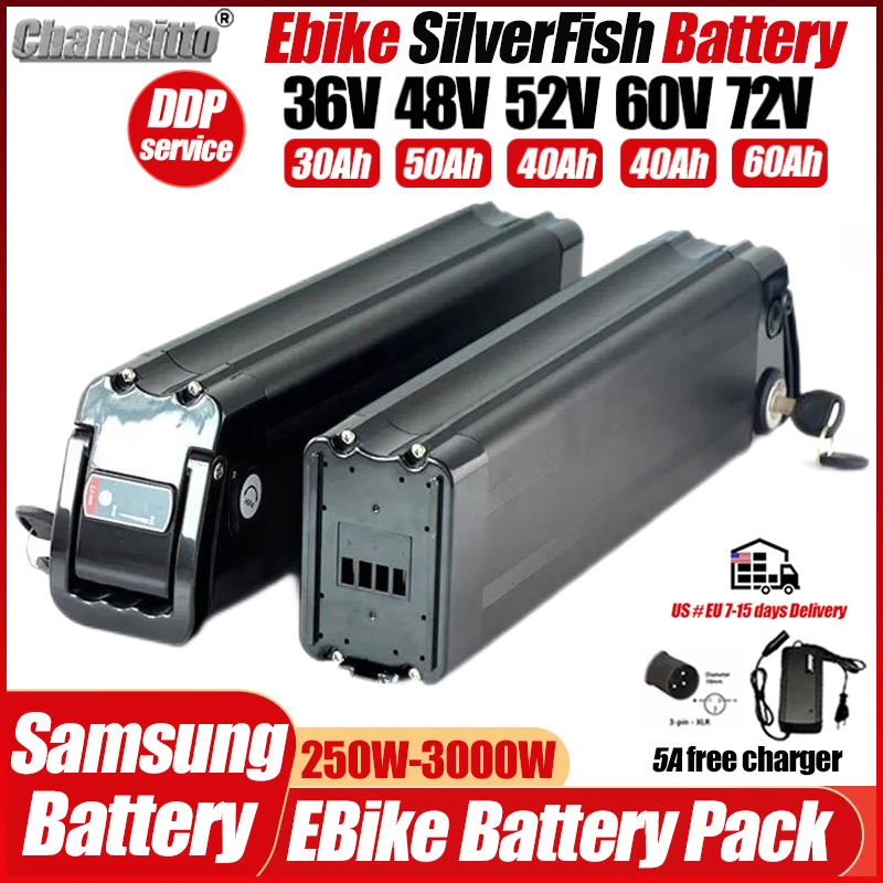 Electric Bicycle 36v 48v 52v S - Electric Bicycle Battery 72V 30Ah 评论和价格